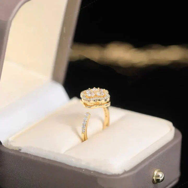 Caelina Viridia Ring | Gold