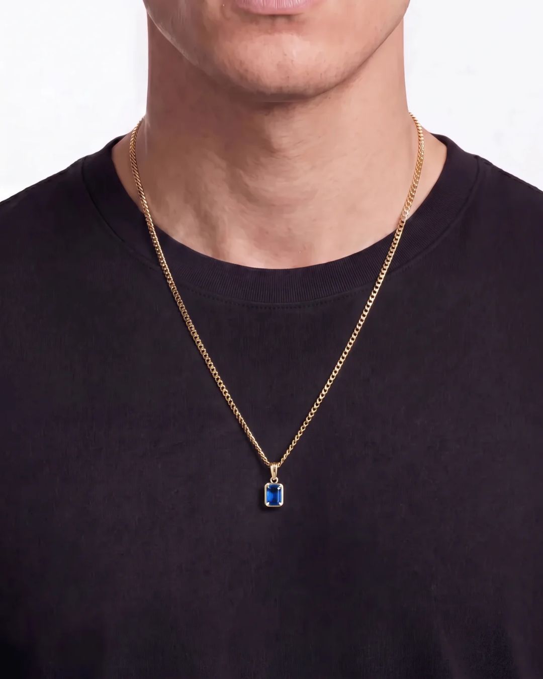 Sapphire Pendant Necklace | 1 Carat 18K Gold