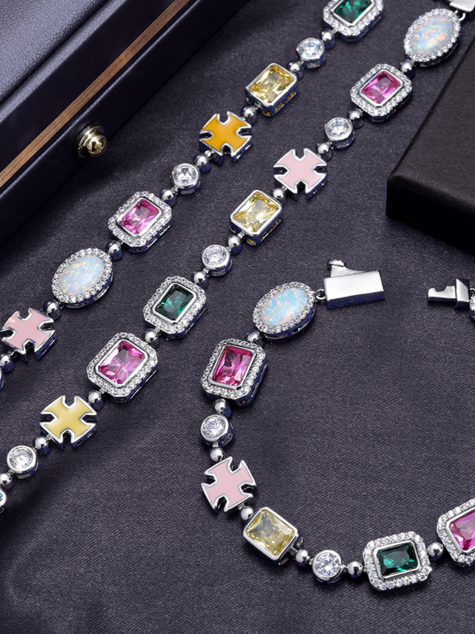 Gemstone Bracelet I Silver