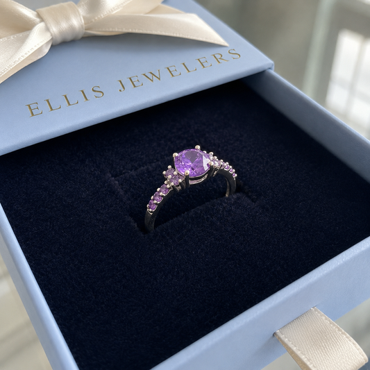 Celia Rosette Ring | White Gold