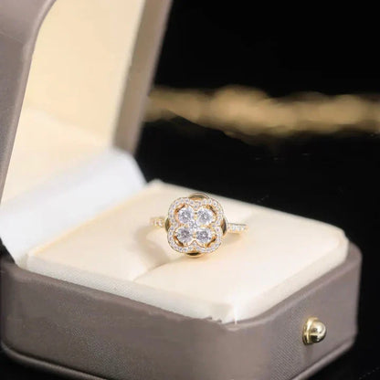 Caelina Viridia Ring | Gold