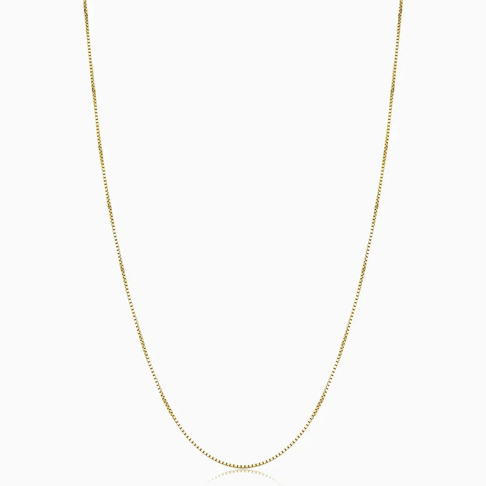 Bodega Box Necklace | White Gold