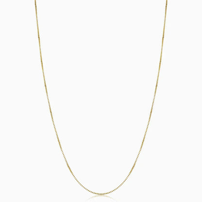 Bodega Box Necklace | White Gold